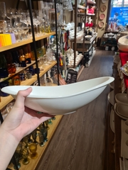 Tô oval vành đầu 32 cm Trắng Ngà