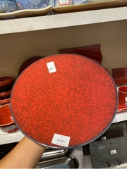 Đĩa 11inch đỏ chàm đen