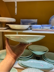 Đĩa sâu 9inch xanh khảm