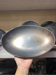 Đĩa oval sâu 10 black