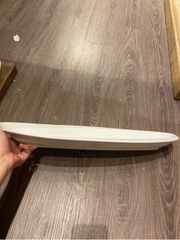 Dĩa oval 55x19 cm tuyết trắng