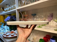 Đĩa oval dài trắng trơn 30*11 cm