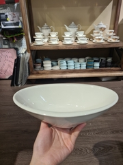 Tô oval vành hông 24 cm Trắng Ngà