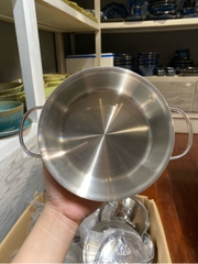 Chảo inox phủ ceramic 16 x 4.2cm Edelkochen - Sunset Orange