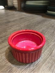 Chén sốt sọc đứng 9x4.5cm màu Đỏ