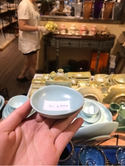 Chén chấm 8x2cm xanh Lục Bảo