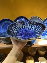 Tô cắt 25cm hoa xanh