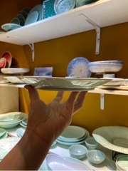 Đĩa ảo kẻ 8inch xanh khảm