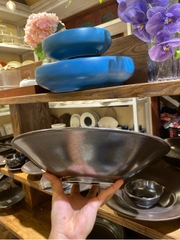 Đĩa Soup Kẻ 12.5inch Ngọc Trai Đen