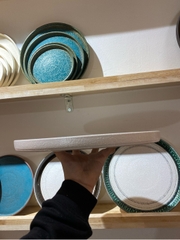 Dĩa tròn vành đứng 30cm tuyết trắng