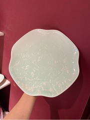 Đĩa phẳng 4 cánh 11inch xanh khảm