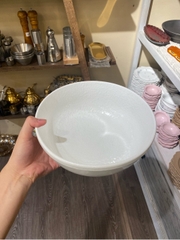 Tô tròn vành 23.5cm tuyết trắng