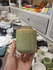 Ly trà nóng 7.5x8cm xanh bơ