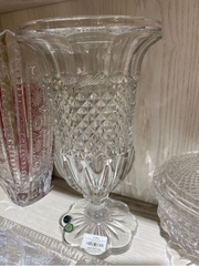 Lọ hoa pha lê Alexandria đế tròn cánh hoa 30cm