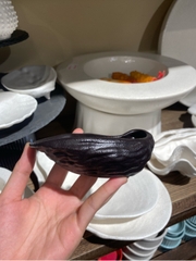 Dĩa hàu 13cm màu đen