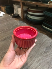Chén sốt sọc đứng 9x4.5cm màu Đỏ
