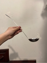 Muôi đặc cán phẳng 7cm