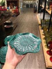 Dĩa lá sen dúng cánh 20cm xanh Thiên Phúc