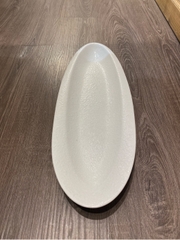 Dĩa oval 46x17 cm tuyết trắng