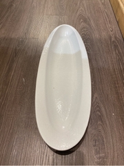 Dĩa oval 55x19 cm tuyết trắng