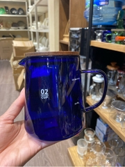 Bình cafe thuỷ tinh màu