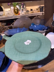Đĩa nông 9.5 xanh Shing star