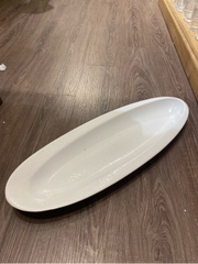 Dĩa oval 55x19 cm tuyết trắng