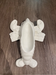 Dĩa tôm càng 25x19cm Tuyết trắng