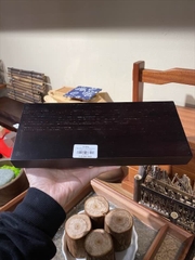 Tấm Gỗ Chữ Nhật Phẳng Đen Thẫm