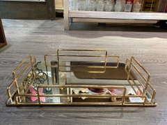 Khay trà gương tây âu