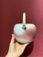 Ấm trà trắng vệt hồng