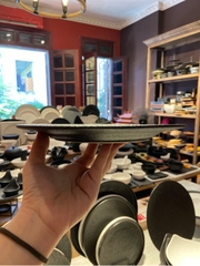 Đĩa nông 20cm đen LP2S-22D