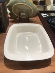 Tô chữ nhật vành 31 x 24 cm Trắng Ngà