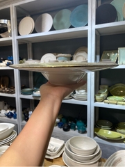 Đĩa soup 28cm nhũ vàng