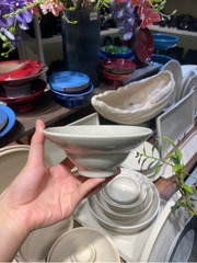 Bát Chiết Yêu 15cm M1 màu kem (lòng nhỏ)