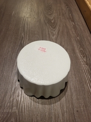 Dĩa bàn trang trí 16X8.5cm màu tuyết trắng