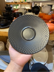 Đĩa kê tách trà to Kaleidoscope Đen