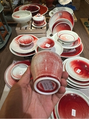 Cốc Trà Trăng Đỏ