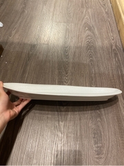 Dĩa oval 46x17 cm tuyết trắng