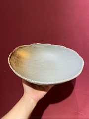 Tô oval 10inch màu ghi