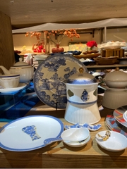 Đế đốt Blue and white