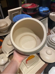 Hũ gia vị miệng xéo 15x13cm màu be (MÀU MỚI) (HĐ)