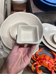 Chén chấm vuông 6.3x2.8cm màu be (HĐ)