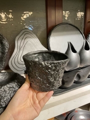 Chén sốt 5inch đen méo C267