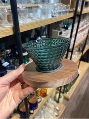 Phễu lọc cafe thuỷ tinh có gioăng vòng gỗ