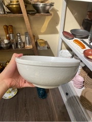 Tô tròn vành 23.5cm tuyết trắng