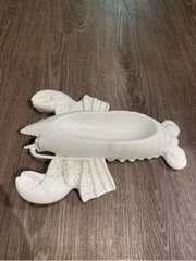 Dĩa tôm càng 25x19cm Tuyết trắng