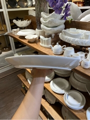 Đĩa cắt góc trắng trơn 10inch