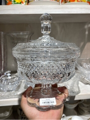 Thố pha lê Alexandria chân đế cánh hoa 15cm