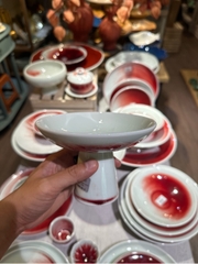 Đĩa có chân 6inch Trăng Đỏ